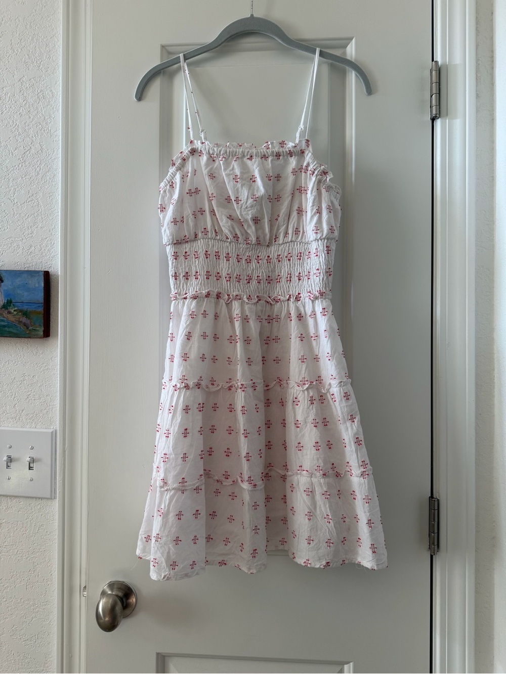 Jessica Simpson White and Pink Floral Sundress